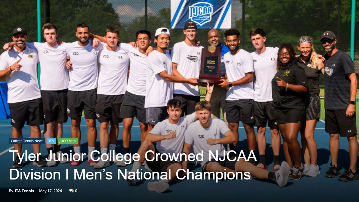 Men's Tennis wins National Championship!  #69