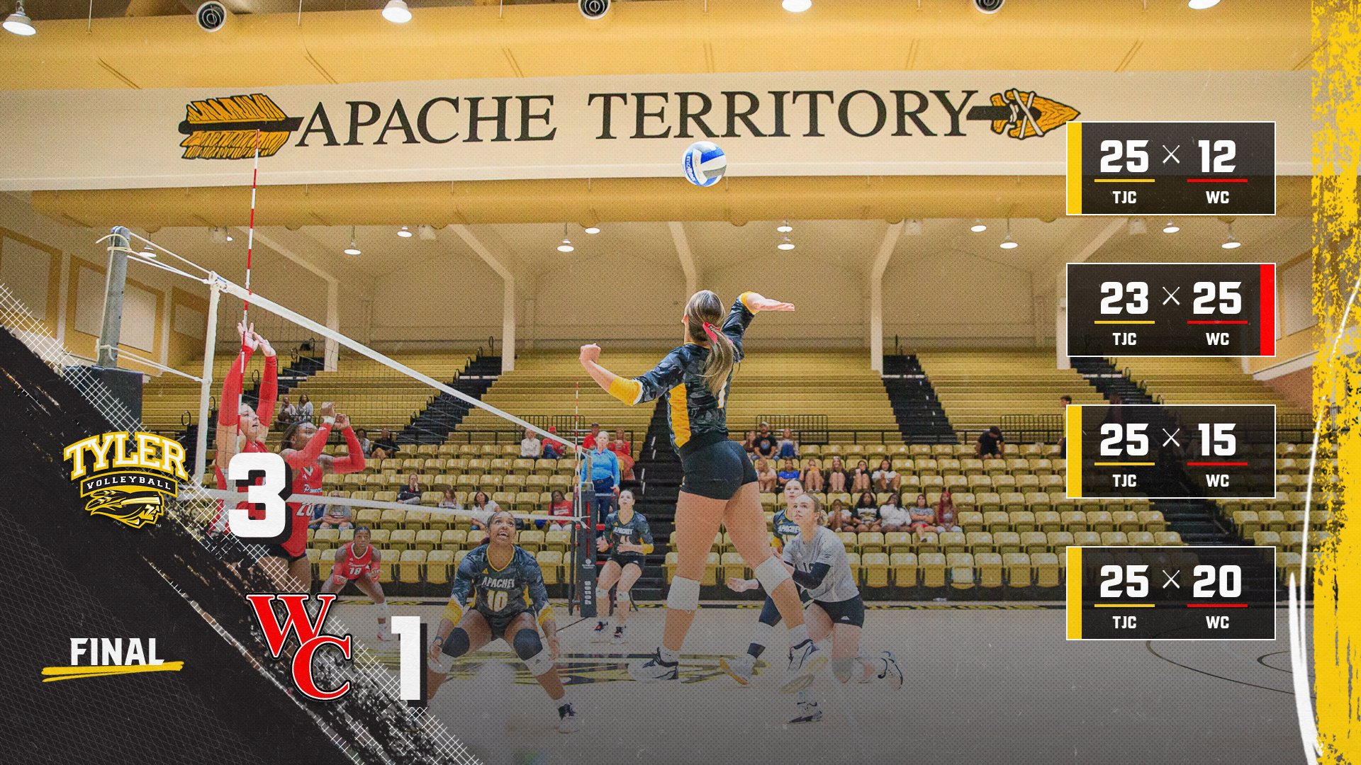 Apache Volleyball Shines in Victory Over Wharton